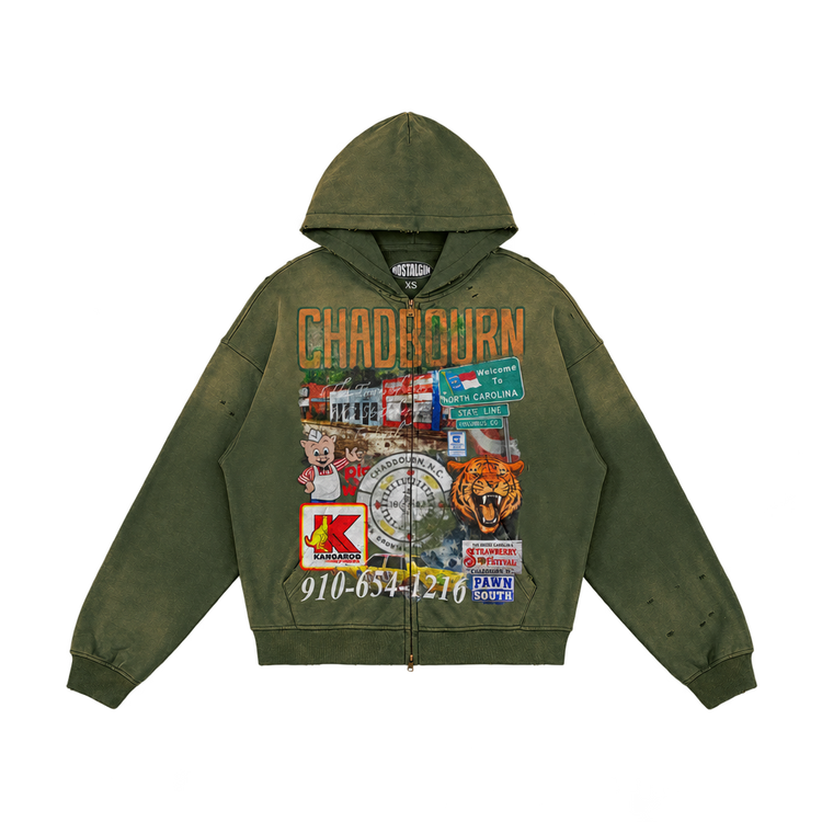 Chadbourn NC zip-up hoodie